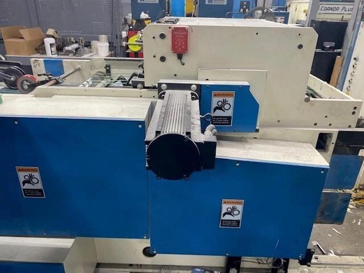 Used Scheffer Rotary cutter with T.E.D for 17.750" cutoff 26.5" wide printing press