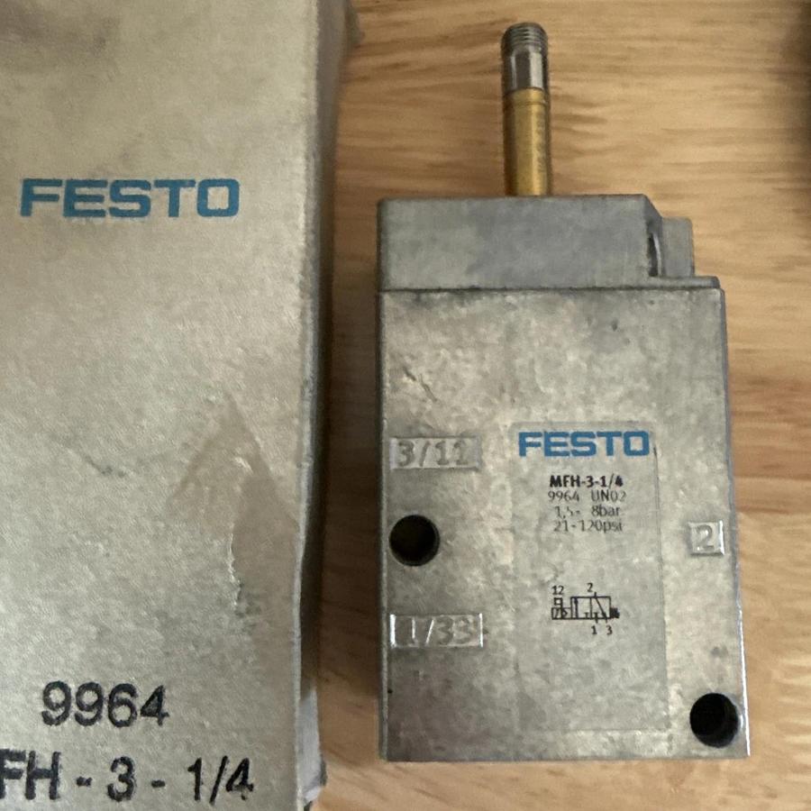 MFH-3-1/4 FESTO Genuine 9964 Solenoid valve NEW