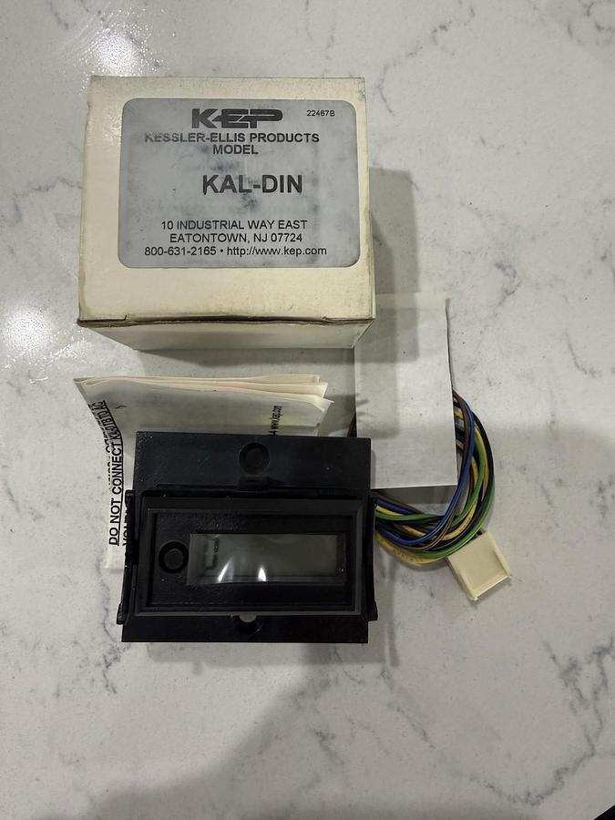 KEP KAL-DIN 8-Digit Battery Powered Time Indicator Counter NEW