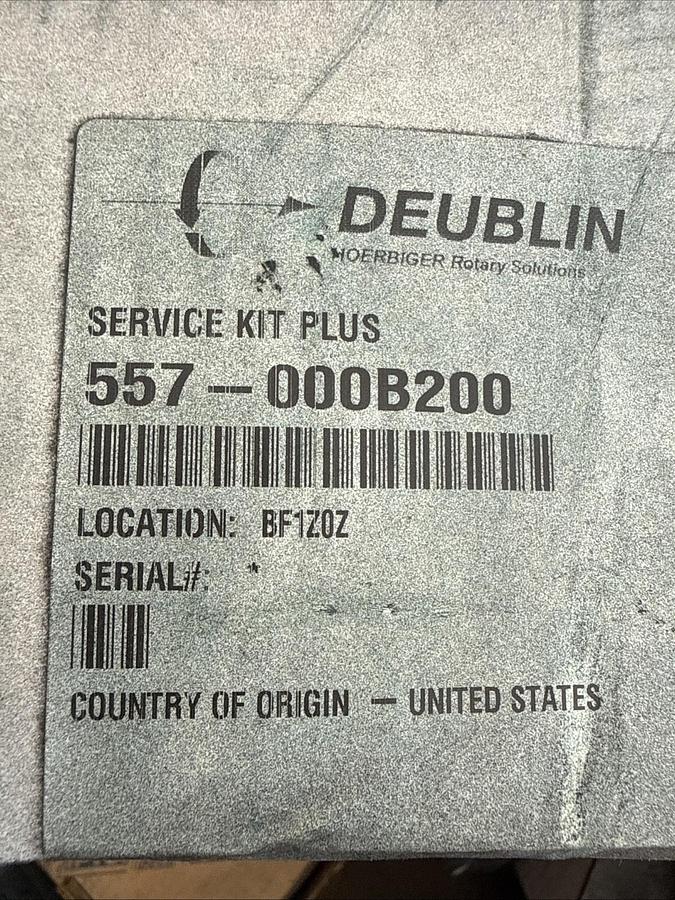 New Deublin Rotary Union Service Kit Plus 557-000B200