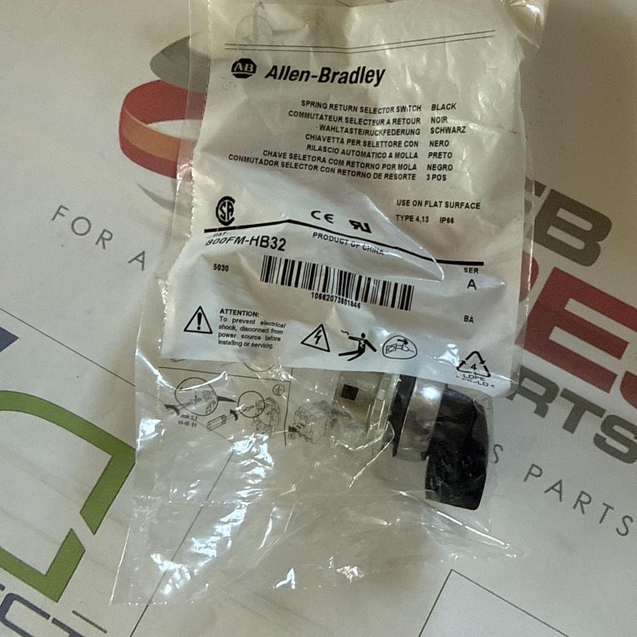 Allen Bradley 800FM-HB32 Selector Switch 800FMHB32 3-Pos NEW