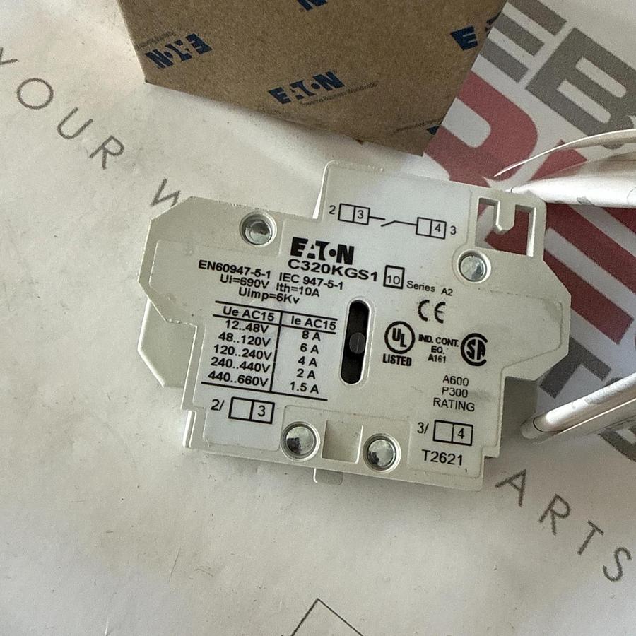 EATON CUTLER-HAMMER AUXILIARY CONTACT C320KGS1 NEW