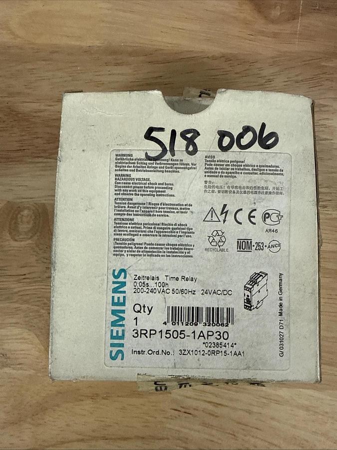 SIEMENS 3RP1505-1AP30 Time Relay 3RP1 505-1AP30 NEW