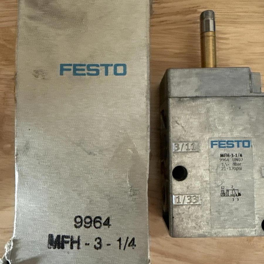 MFH-3-1/4 FESTO Genuine 9964 Solenoid valve NEW