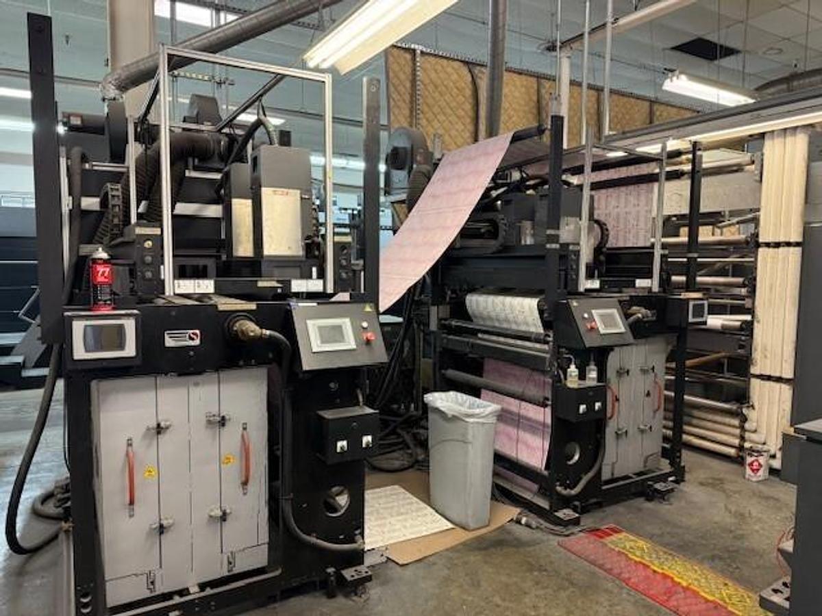 Used Kodak Prosper S10 inkjet system 6 heads, dual fluid stations, Windows 10