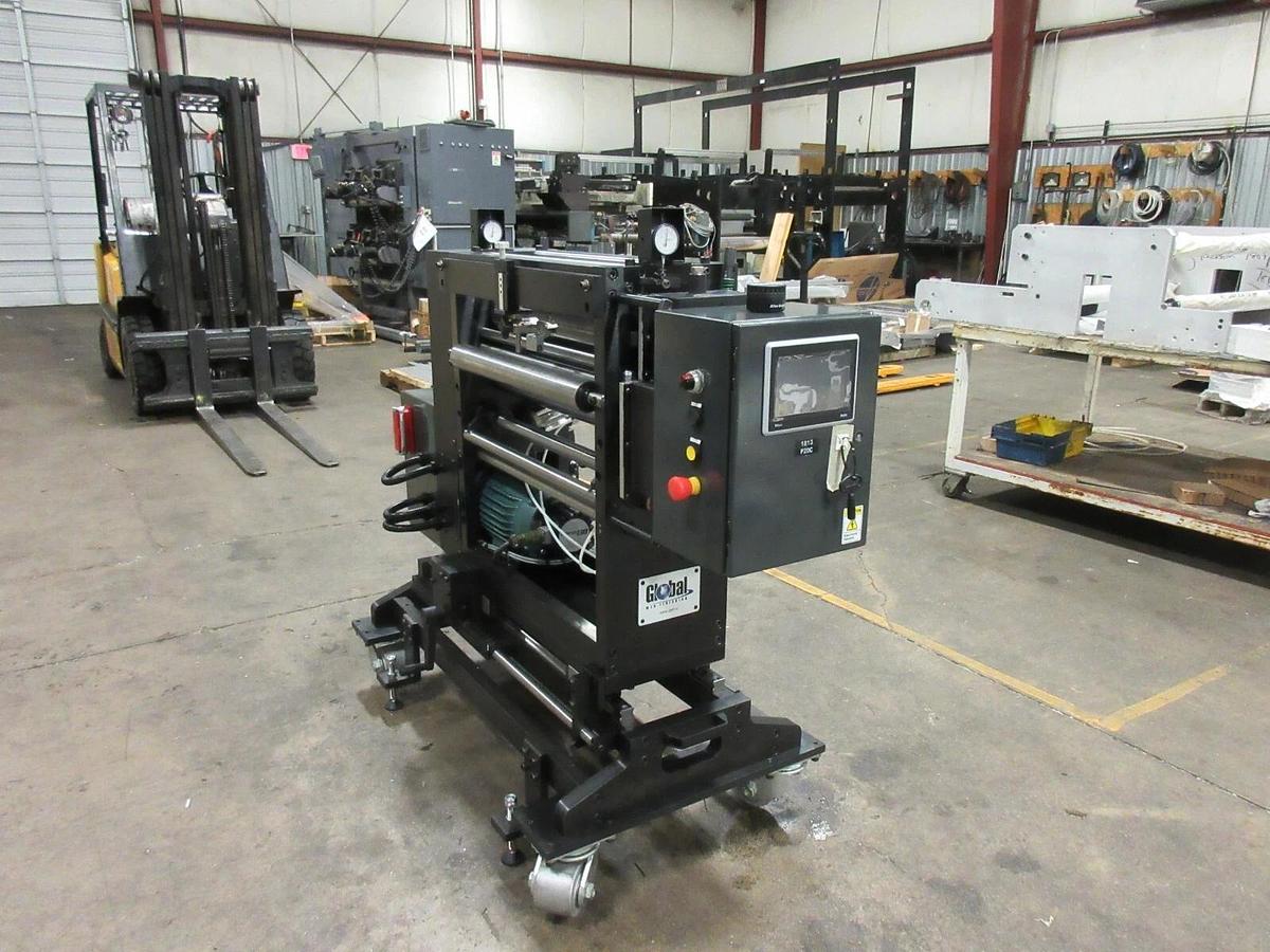 Used Scheffer servo Inline Offline Finishing with Plows, Ribbon Deck, Die Cutter