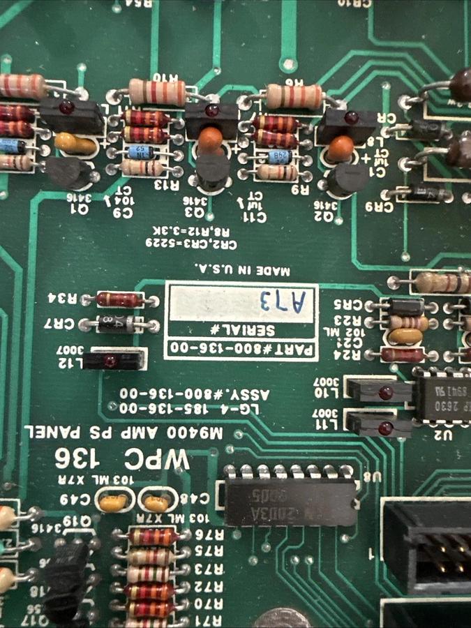 Refurbished WPC 800-136-00 M9400 AMP PS Panel Circuit Board Web Guide Motherboard Refurbish