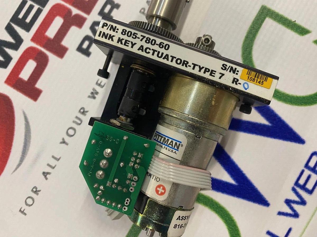 WPC Ink Key Actuator servo P/N 805-780-60 For Web Printing Controls 816-313-00