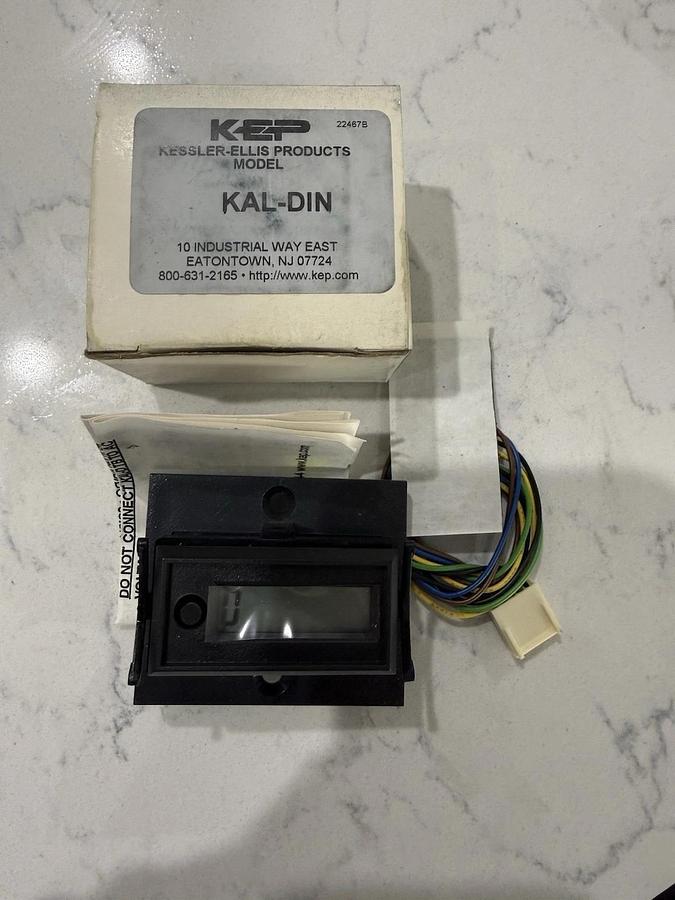 KEP KAL-DIN 8-Digit Battery Powered Time Indicator Counter NEW