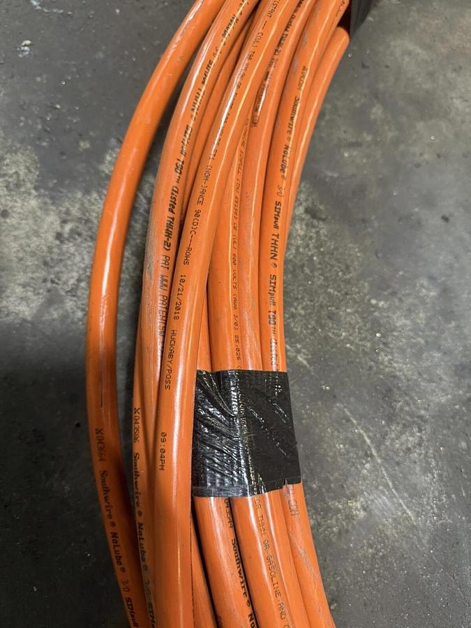 Used CABLE 3/0 BLACK 200' FT Green, Orange, Or Yellow Gauge Copper AWG,l