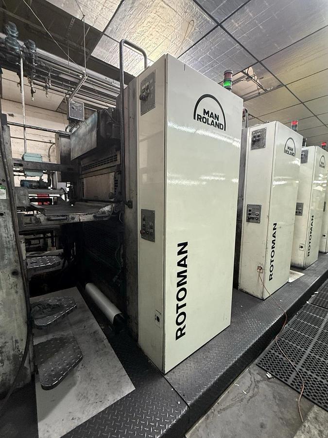 Used Man Roland Rotoman Web Press 6 Unit 22.750 578mm Vits Sheeter