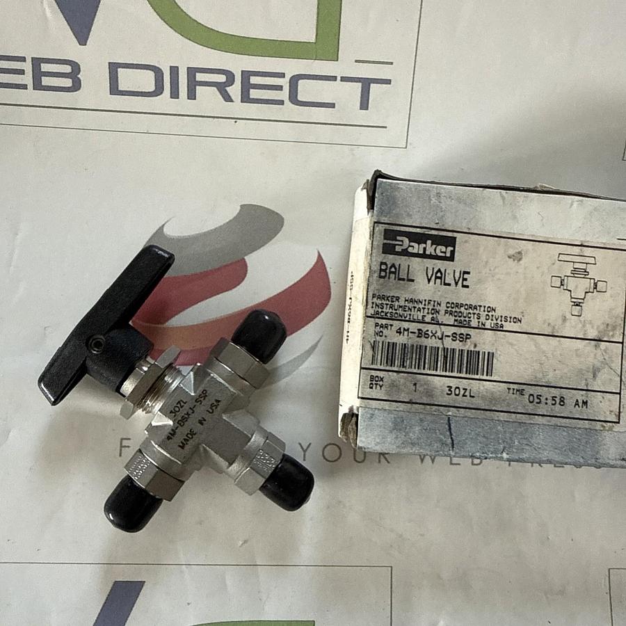 Parker 4M-B6XJ-SSP Ball Valve NEW