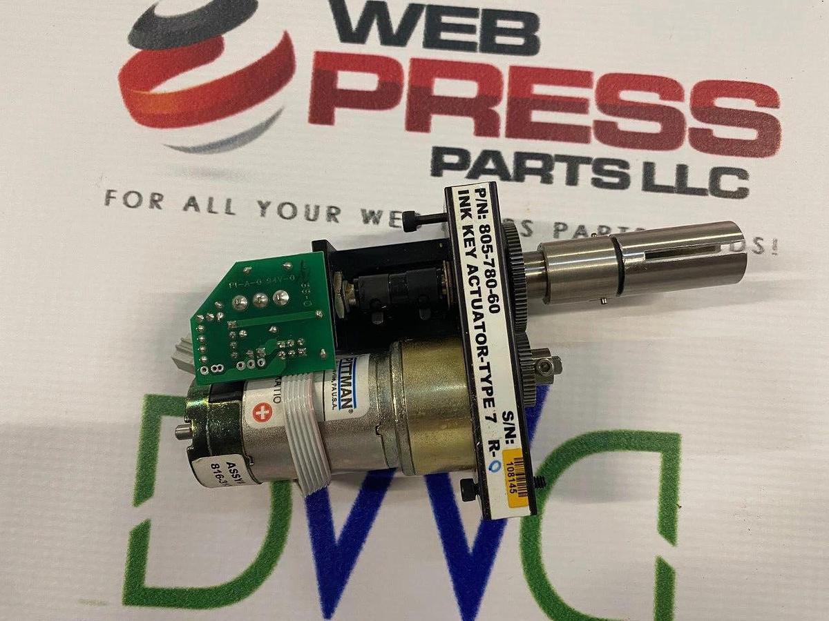 WPC Ink Key Actuator servo P/N 805-780-60 For Web Printing Controls 816-313-00