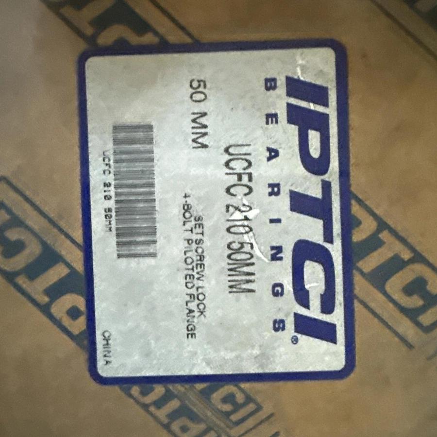 IPTCI UCFC210-50MM 4 BOLT RND FLANGE PILLOW BLOCK BEARING NEW