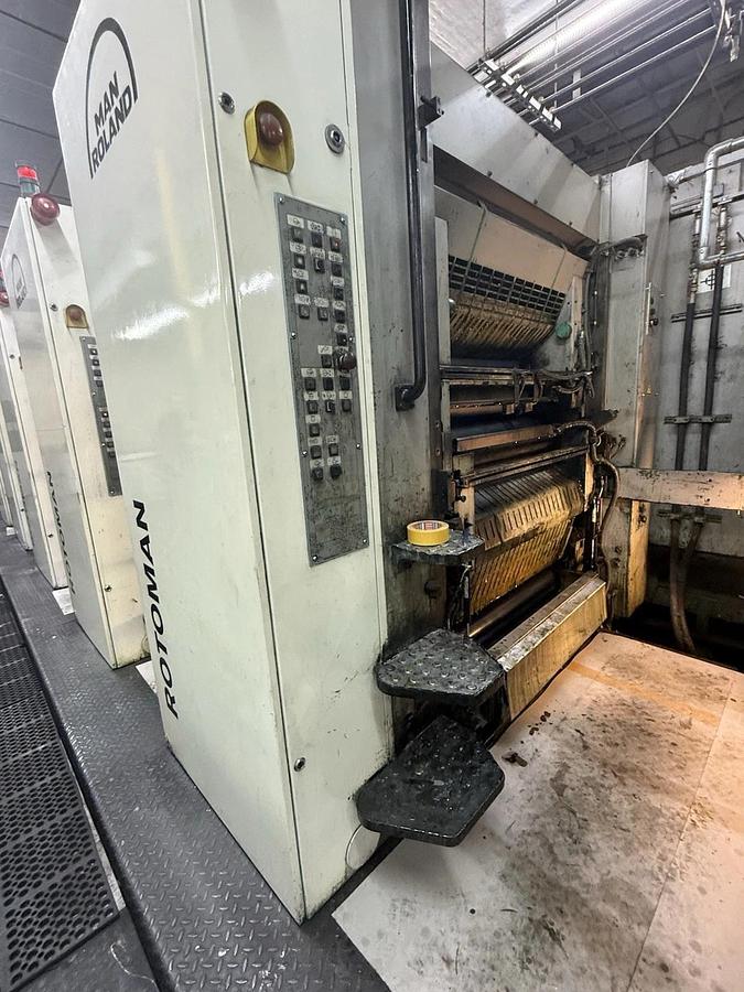 Used Man Roland Rotoman Web Press 6 Unit 22.750 578mm Vits Sheeter