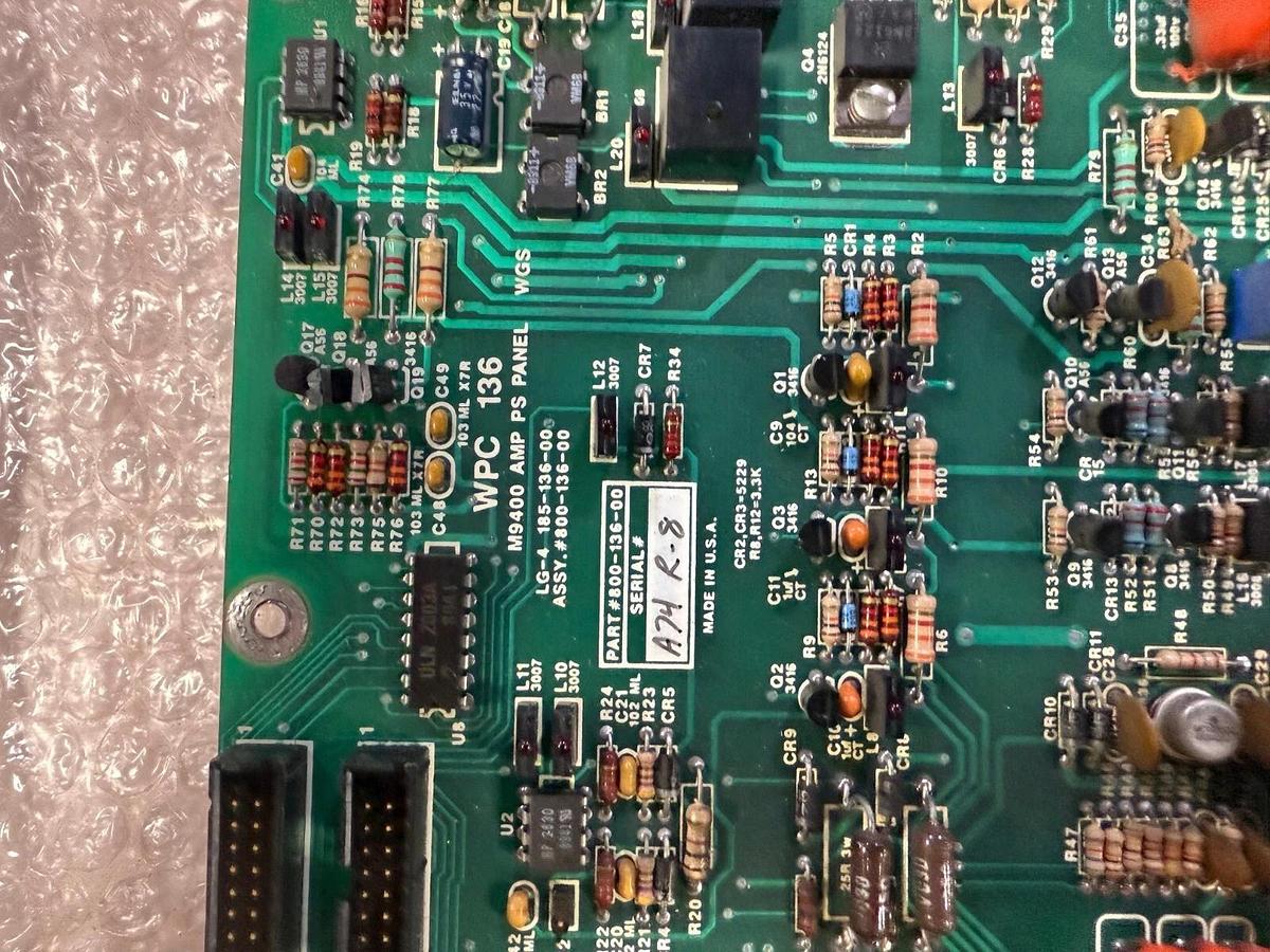 Used WPC 136 800-136-00 M9400 AMP PS Panel Circuit Board Web Guide Motherboard