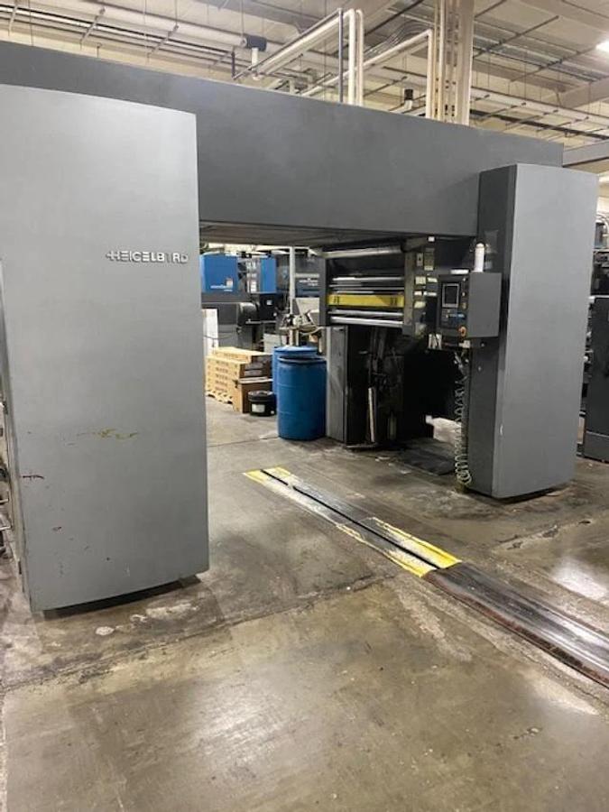 Used Heidelberg M130 Folder, UV Coater, Perf, Vits sheeter