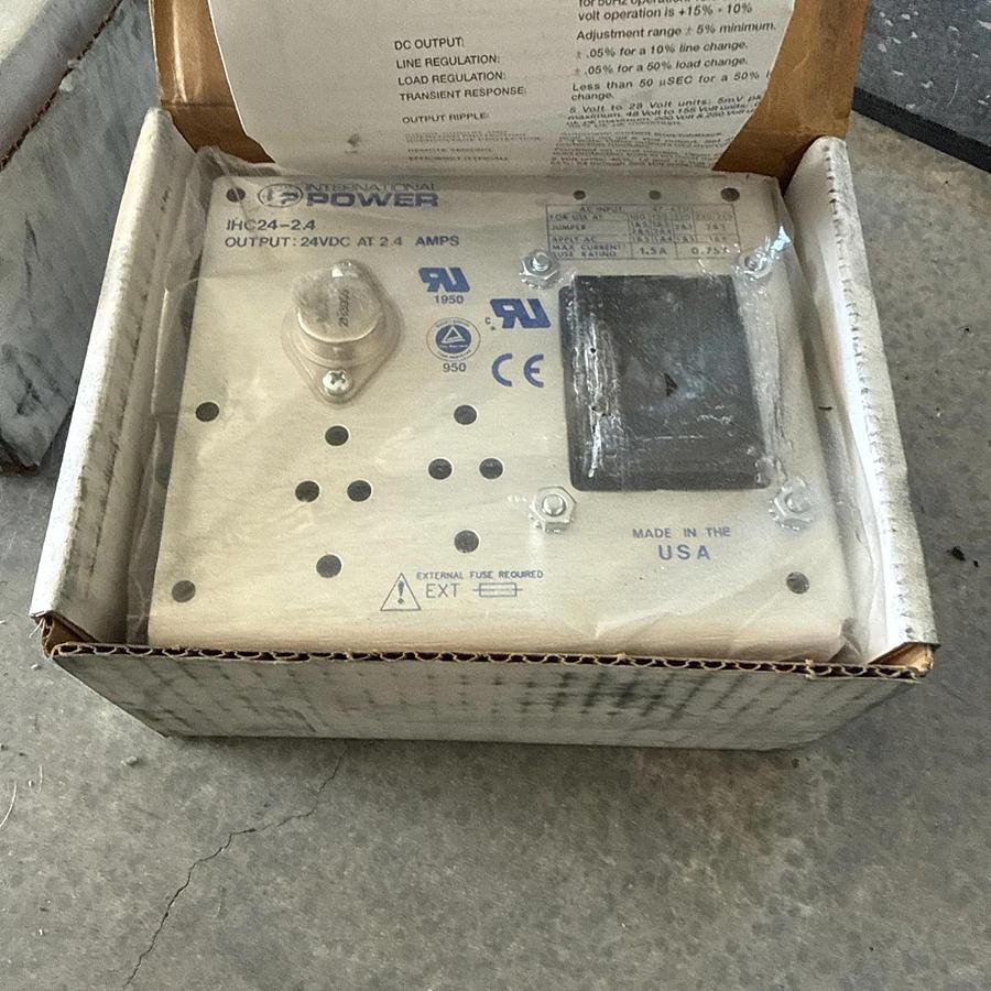 International Power IHC24-2.4 Power Supply 2.4A 24VDC