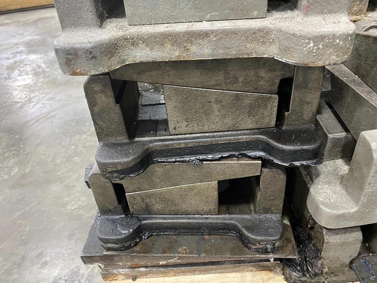 Used 4 Heavy Duty MACHINE WEDGE BASE LEVELING  BLOCKS. BASE 6 1/4” X  4 1/8”.