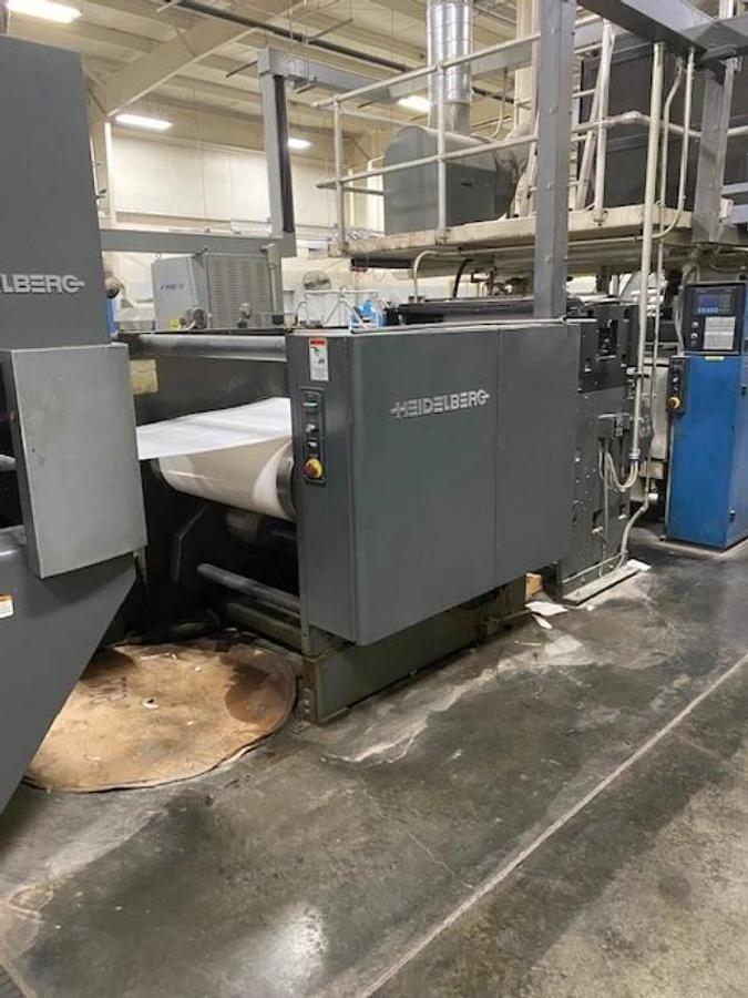 Used Heidelberg M130 Folder, UV Coater, Perf, Vits sheeter