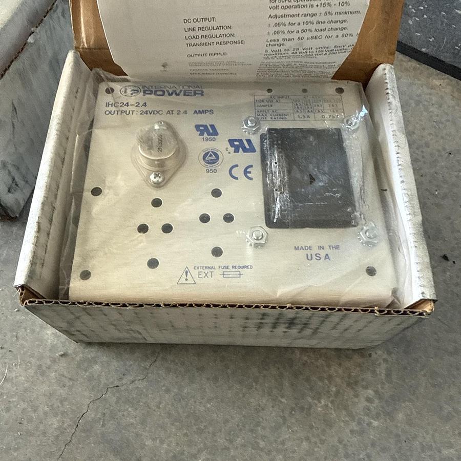 International Power IHC24-2.4 Power Supply 2.4A 24VDC