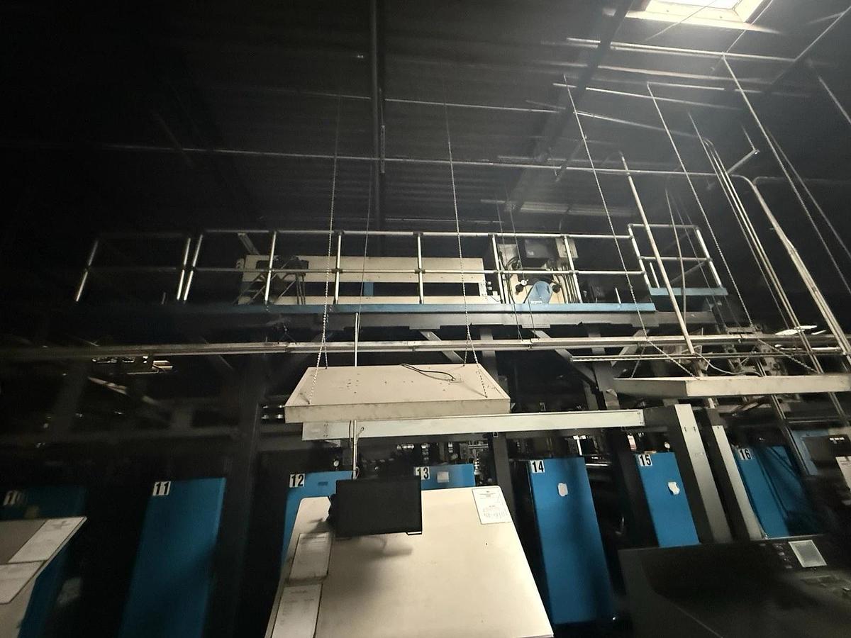 Used Harris V30 16 Unit printing press, 2 JF35 folders, Martin Splicers GMI Color
