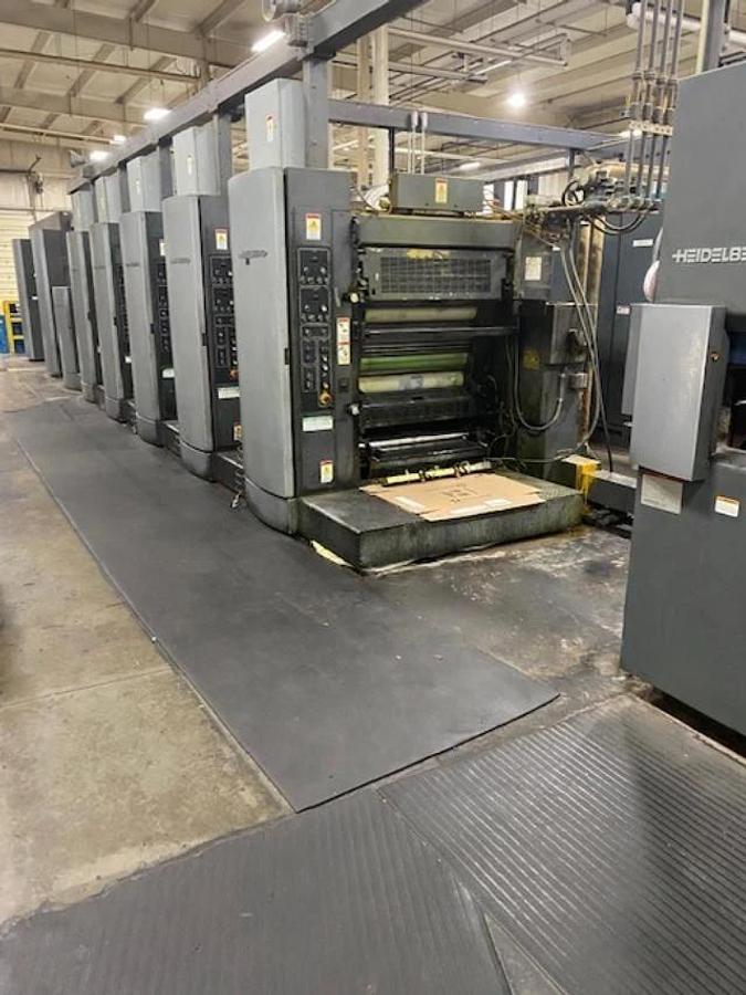 Used Heidelberg M130 Folder, UV Coater, Perf, Vits sheeter