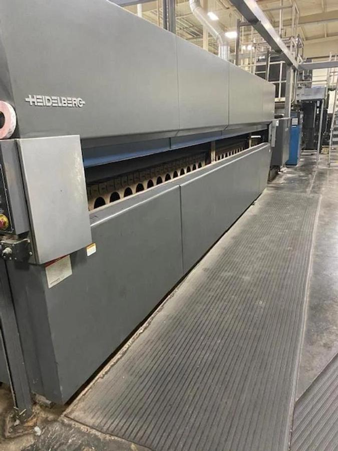 Used Heidelberg M130 Folder, UV Coater, Perf, Vits sheeter