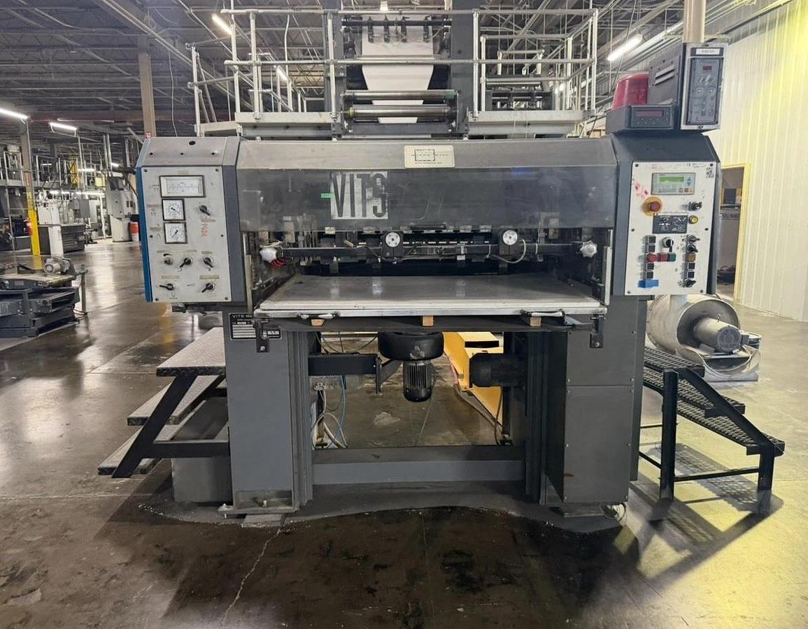 Used 2005 refurbished 22.750" cutoff 38" wide Vits Rotocut S Servo Sheeter