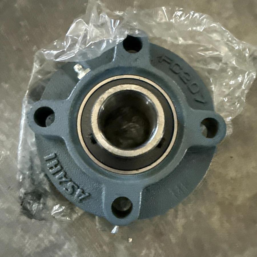 Asahi FC207 4-Bolt Flanged Bearing W/ UC207 Insert Bearing (NEW)