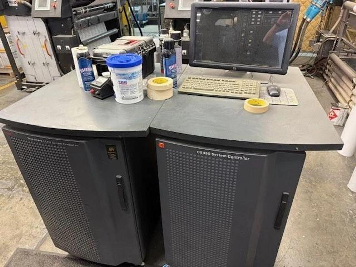 Used Kodak Prosper S10 inkjet system 6 heads, dual fluid stations, Windows 10