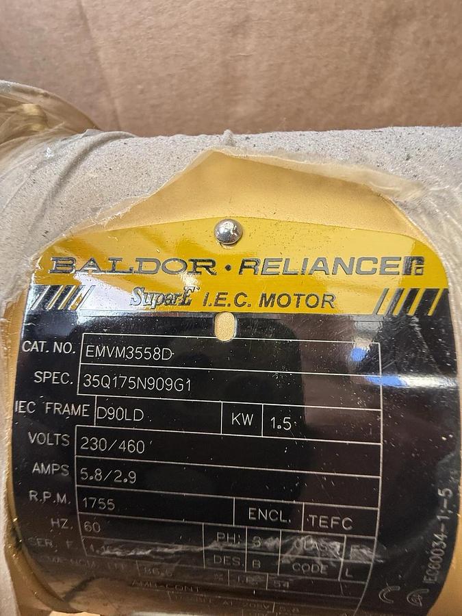 Baldor Motor 1.5 Kw EMVM3558D