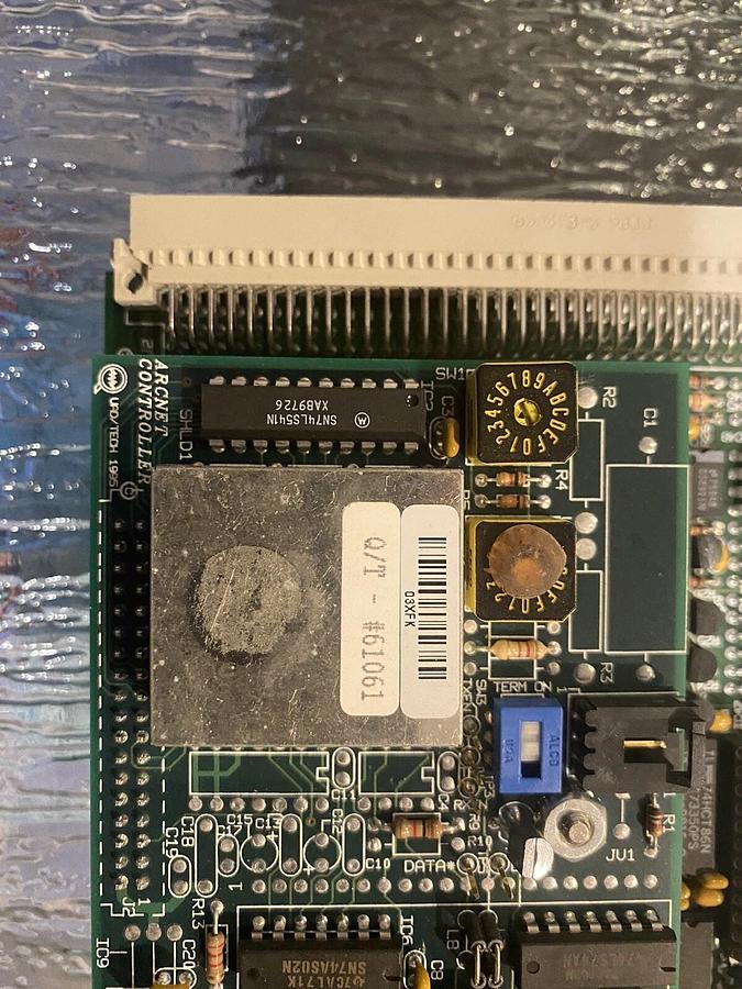 Used QUAD TECH-QTI 52190, PPC 3000X CPU BOARD W/ QTI 61061 ARCNET CONTROLLER BOARD