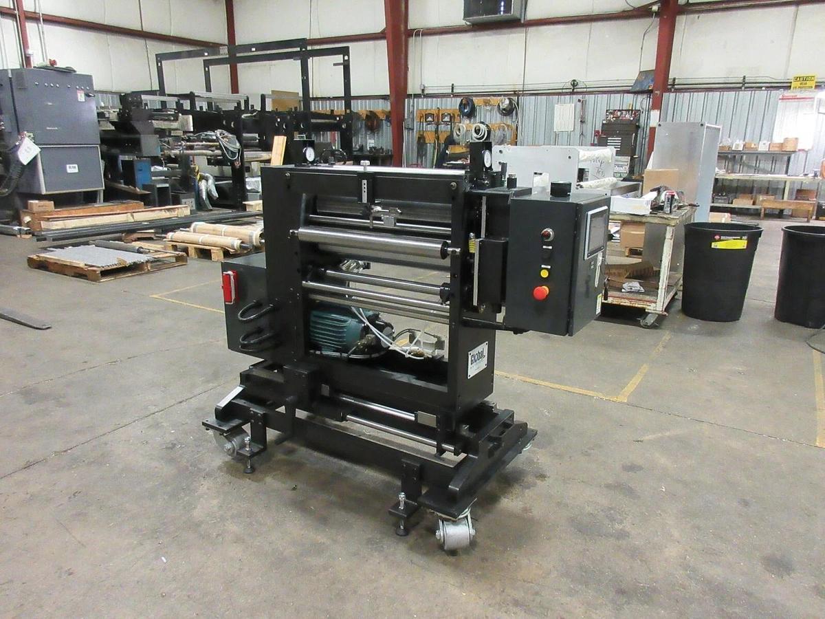 Used Scheffer servo Inline Offline Finishing with Plows, Ribbon Deck, Die Cutter