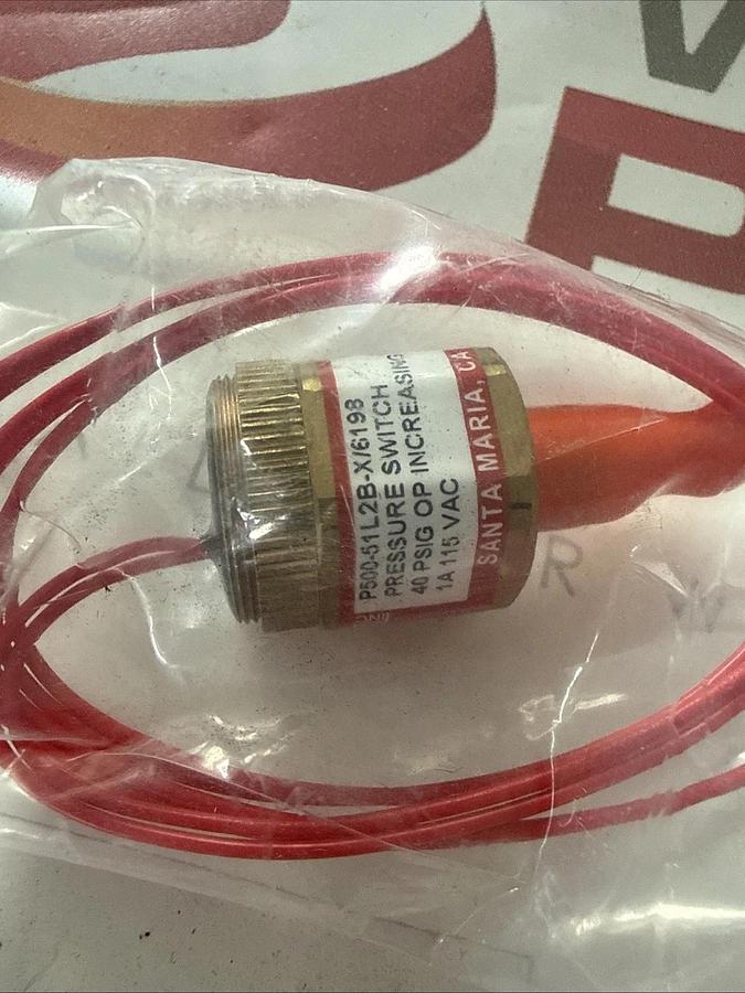 Wasco P500-51L2B-X/6198 Brass Body Pressure Switch NEW