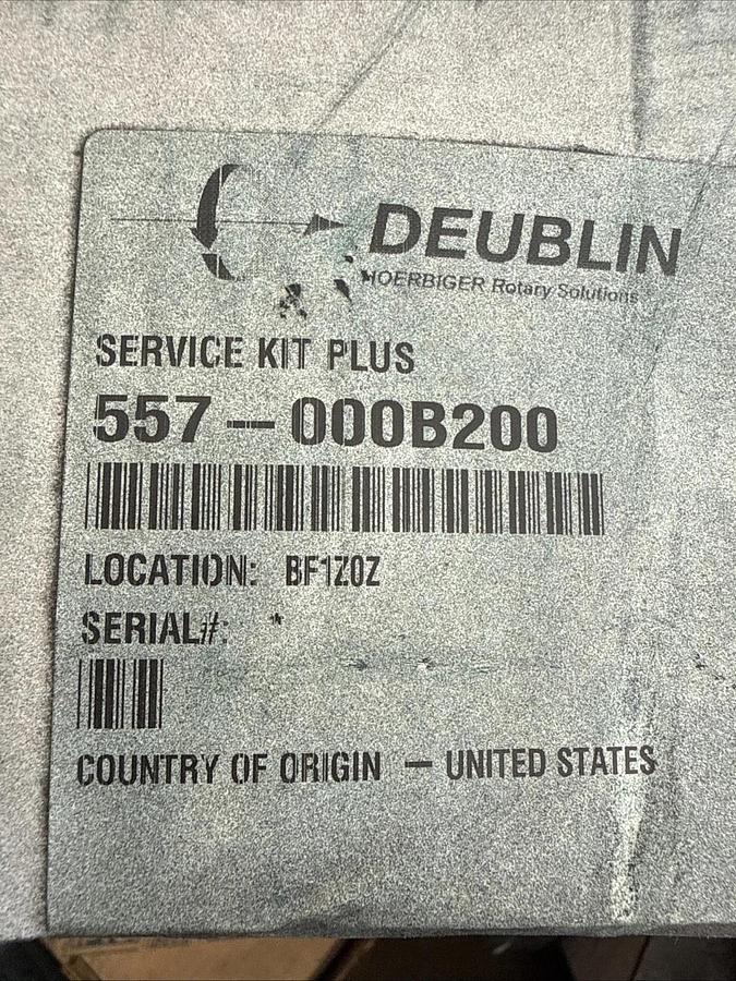 New Deublin Rotary Union Service Kit Plus 557-000B200