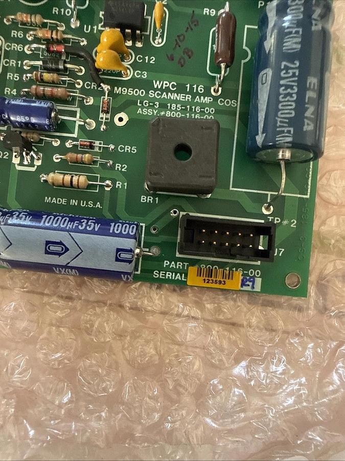 WEB PRINTING M9500 SCANNER AMP WPC 116 800-116-00 USED WPC116 80011600