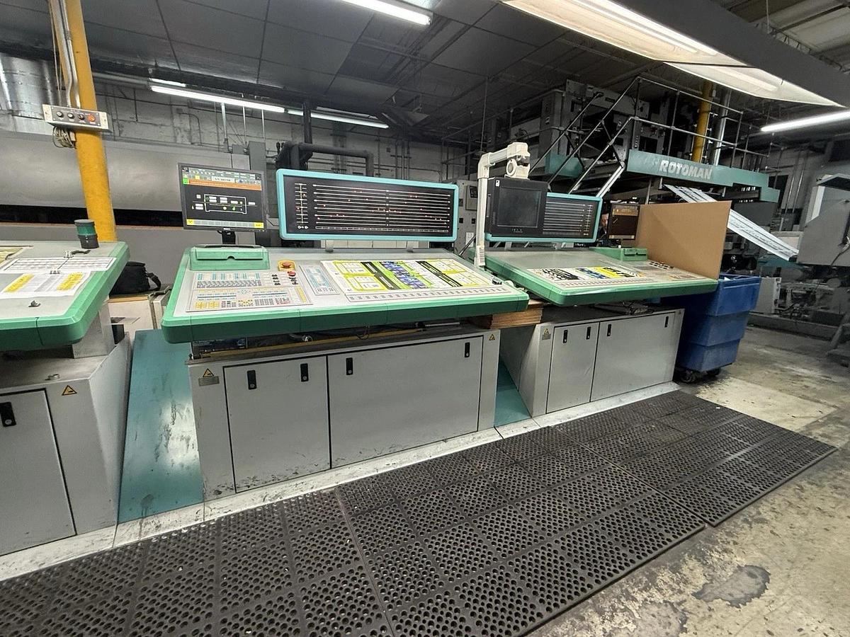 Used Man Roland Rotoman Web Press 6 Unit 22.750 578mm Vits Sheeter