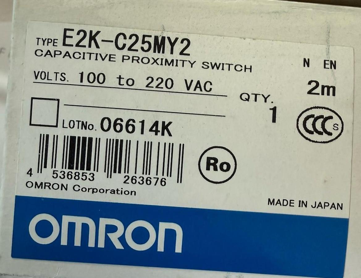 Omron E2K-C25MY2 E2KC25MY2 Proximity Switch New In Box
