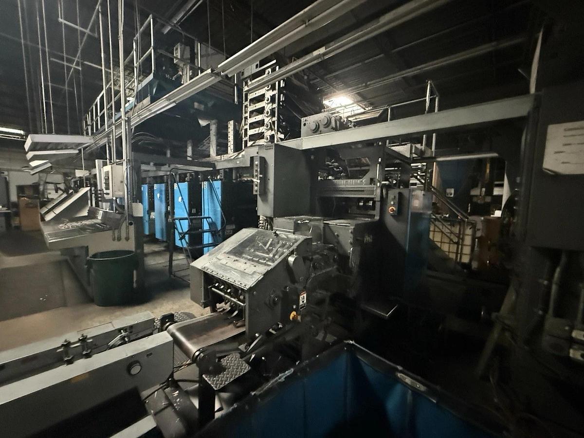 Used Harris V30 16 Unit printing press, 2 JF35 folders, Martin Splicers GMI Color