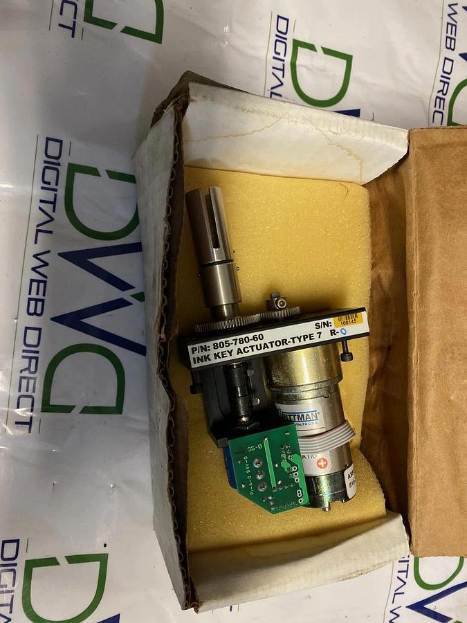 Used WPC Ink Key Actuator servo P/N 805-780-20 For Web Printing Press