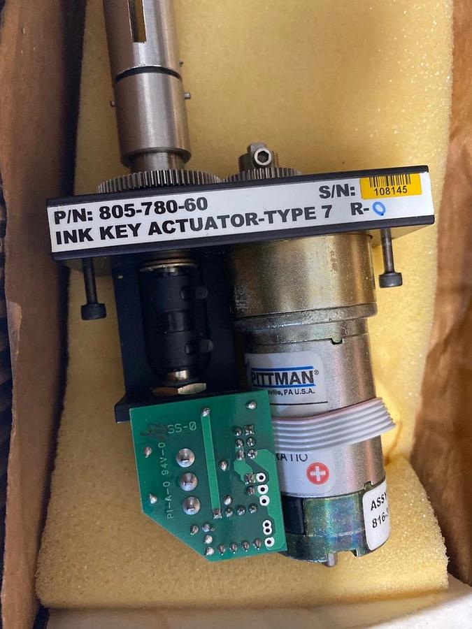 Used WPC Ink Key Actuator servo P/N 805-780-20 For Web Printing Press