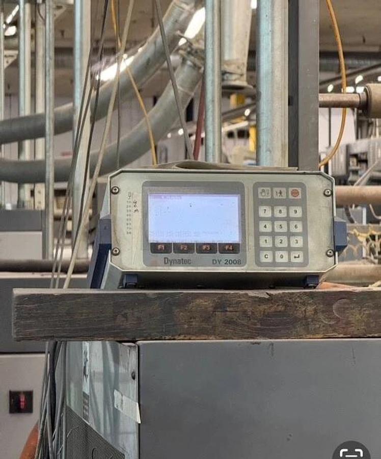 Used Scheffer 38" wide inline with Die Cutter, gluer, UV coater, Dynatec, Baldwin
