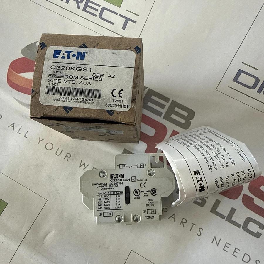 EATON CUTLER-HAMMER AUXILIARY CONTACT C320KGS1 NEW