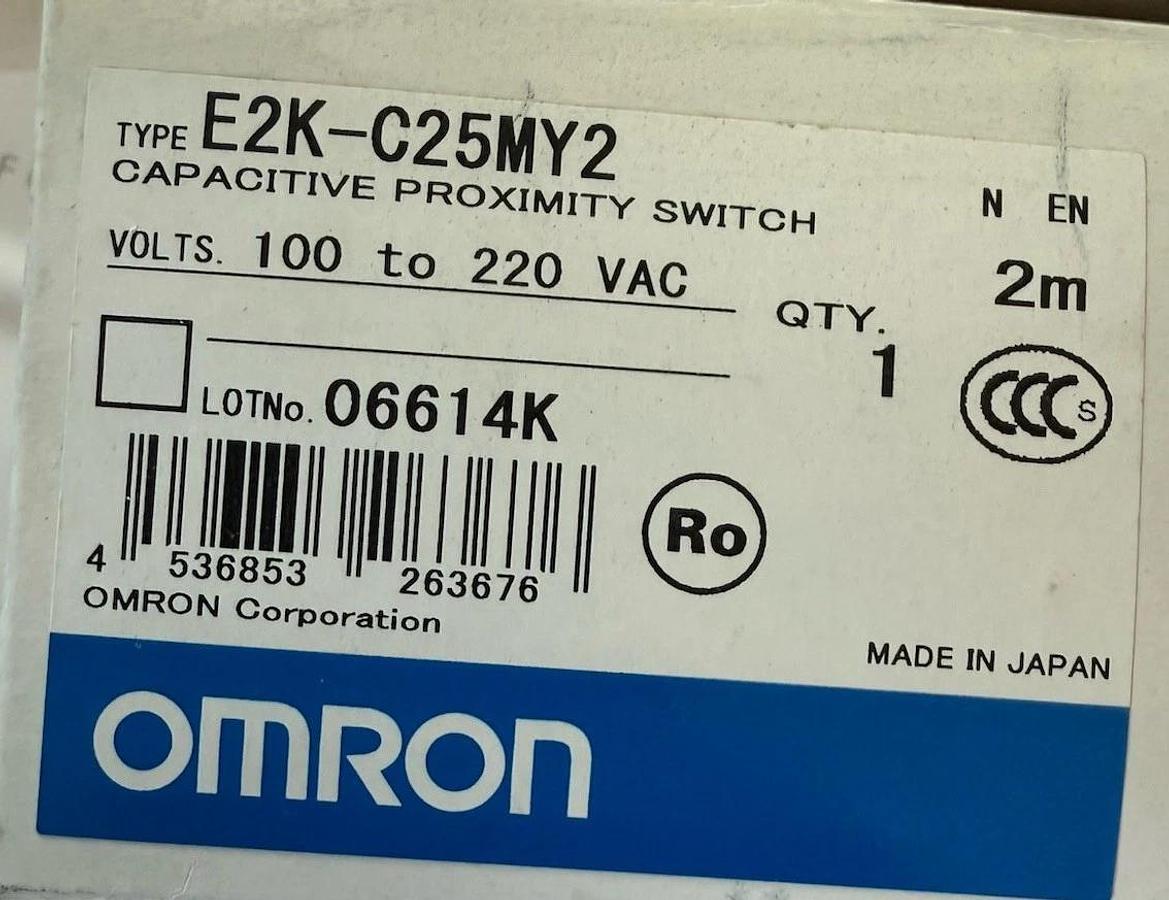 Omron E2K-C25MY2 E2KC25MY2 Proximity Switch New In Box