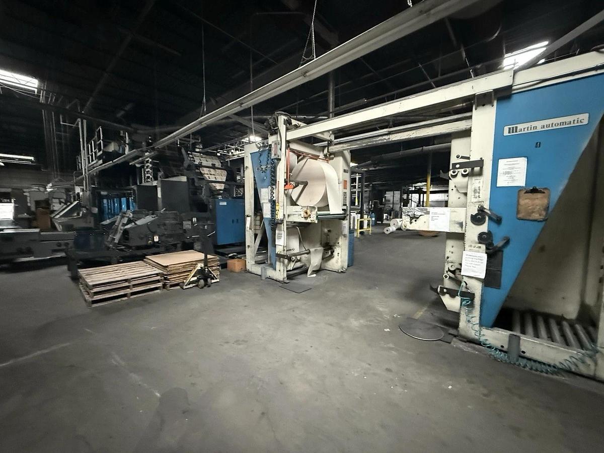 Used Harris V30 16 Unit printing press, 2 JF35 folders, Martin Splicers GMI Color
