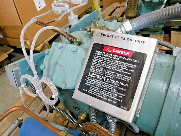 Used Carlyle 06DA3132AA3600 Semi-Hermetic Reciprocating Compressor (400-460 V, 10 HP)