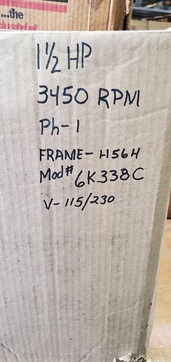 Used Motor, 1.5 HP, Dayton, 3450 RPM Out, 115/230V #S743680