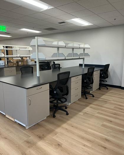 Used Custom Island Bench (Fixed or Flex Casework)