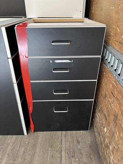 Used Institutional Grade Plastic Laminate Cabinets, Black